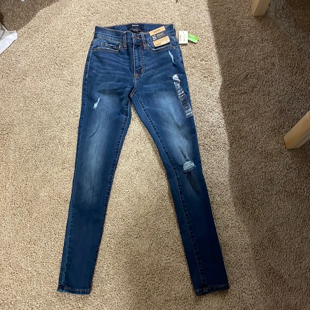 000R High rise skinny jeans